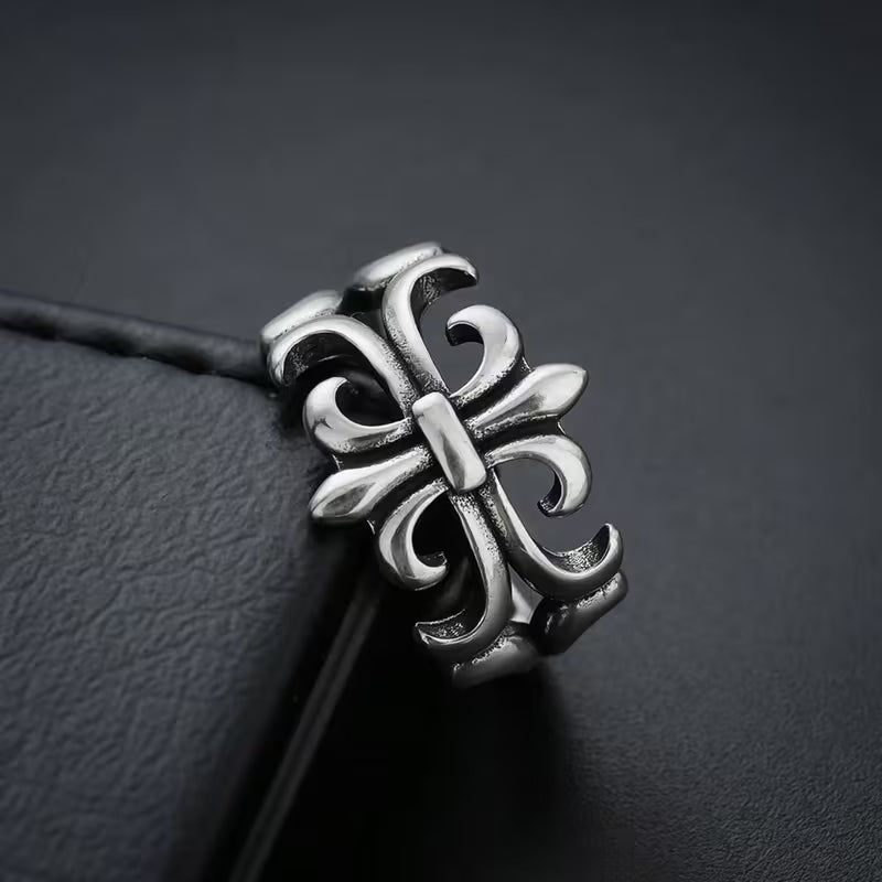 Fleur-De-Lis Stainless Steel Ring