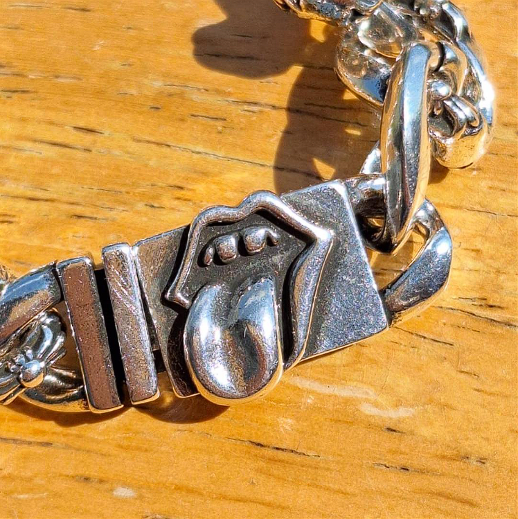 Chrome Hearts Rolling Stones tongue bracelet