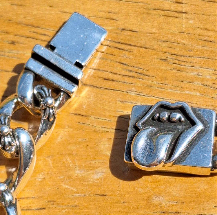 Chrome Hearts Rolling Stones tongue bracelet