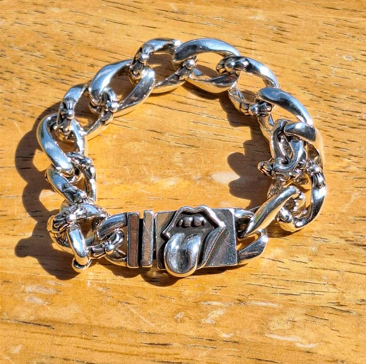 Chrome Hearts Rolling Stones tongue bracelet
