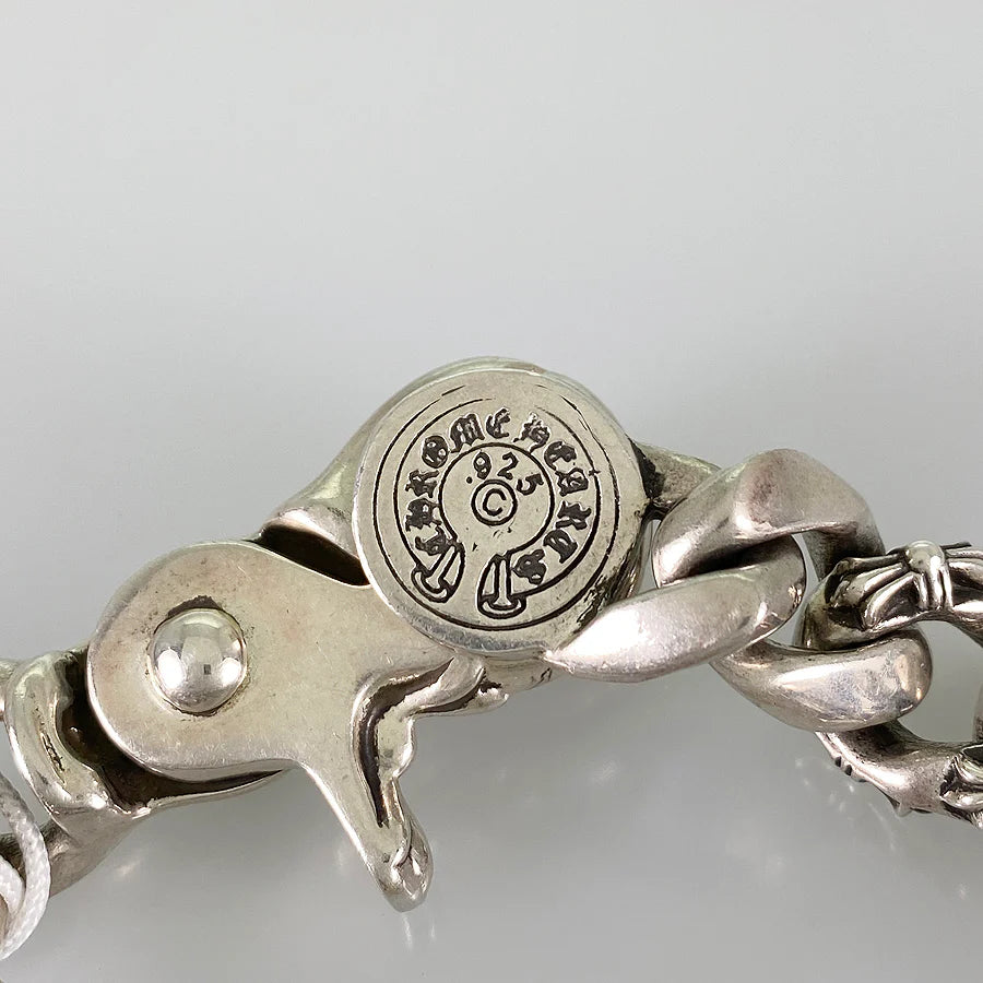 Chrome Hearts Floral Cross ID Bracelet
